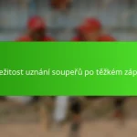 Důležitost uznání soupeřů po těžkém zápase