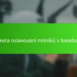 Etiketa oslavování milníků v baseballu