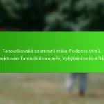 Fanouškovská sportovní etika: Podpora týmů, Respektování fanoušků soupeře, Vyhýbání se konfliktům