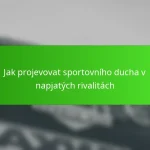Jak projevovat sportovního ducha v napjatých rivalitách