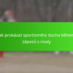 Jak prokázat sportovního ducha během zápasů s rivaly