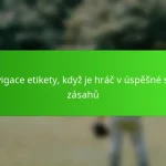 Navigace etikety, když je hráč v úspěšné sérii zásahů