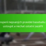 Pochopení nepsaných pravidel baseballu: Kdy ustoupit a nechat ostatní zazářit