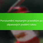 Porozumění nepsaným pravidlům po zápasových podání rukou