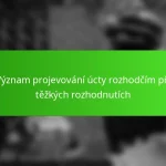 Význam projevování úcty rozhodčím při těžkých rozhodnutích